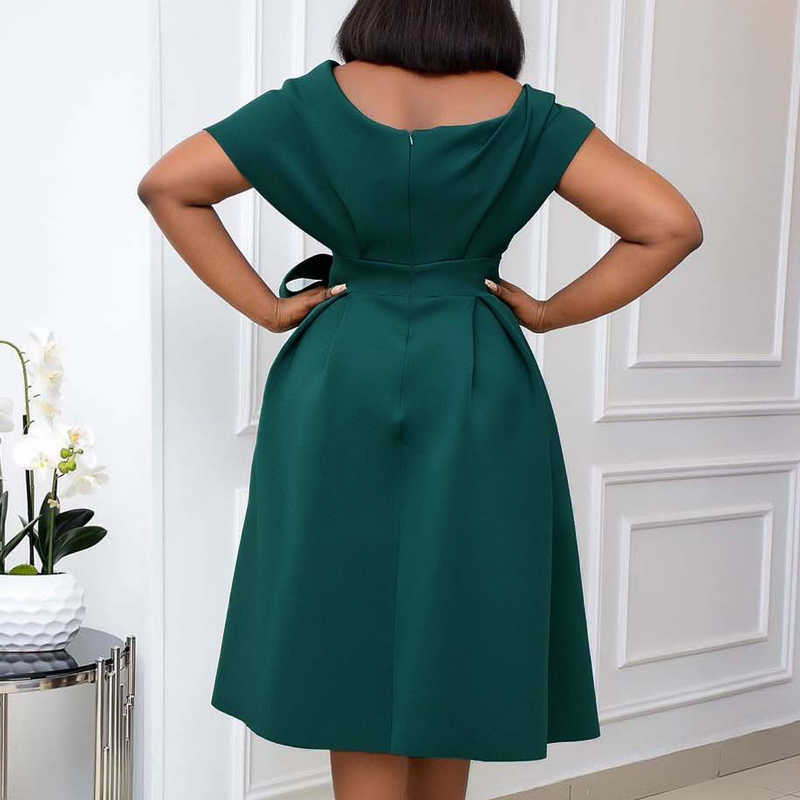 High Quality Women Dress Bow Elegant Wedding Party Dresses For Women Summer Plus Size Women Clothing S-XXXL Femme Vestidos 210630