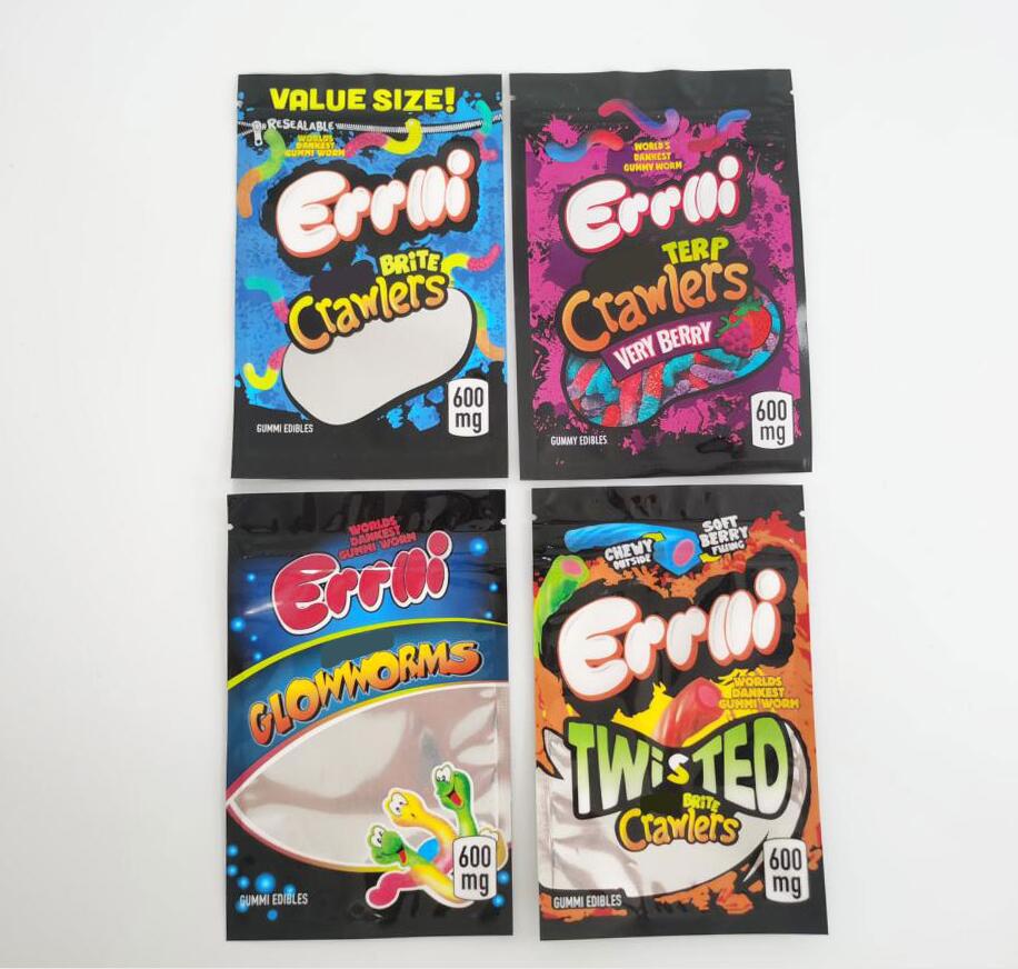packaging bag Gummi worm Errlli 600mg gummy brite terp crawlers Very berry mylar bags Edibles Packagingd
packaging bag Gummi worm Errlli 600mg gummy brite terp crawlers Very berry mylar bags Edibles Packagingd