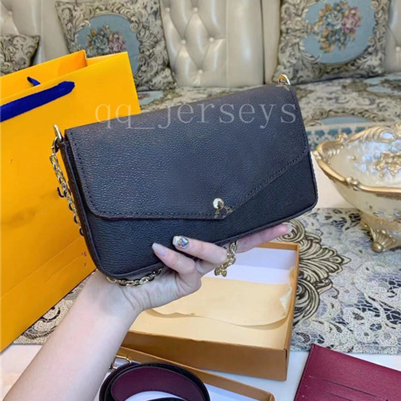 Three-in-one Wallet Leather Bags Fashion Chain Purse Lady Shoulder Bag Handbag Mini Package Messenger, No bag
Three-in-one Wallet Leather Bags Fashion Chain Purse Lady Shoulder Bag Handbag Mini Package Messenger, No bag