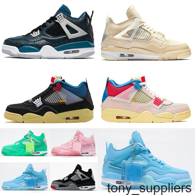 2020 new 4 4s Jumpman basketball shoes OFF Blue Pink Green Union x Black womens mens sport Sneakers US13, Khaki
2020 new 4 4s Jumpman basketball shoes OFF Blue Pink Green Union x Black womens mens sport Sneakers US13, Khaki