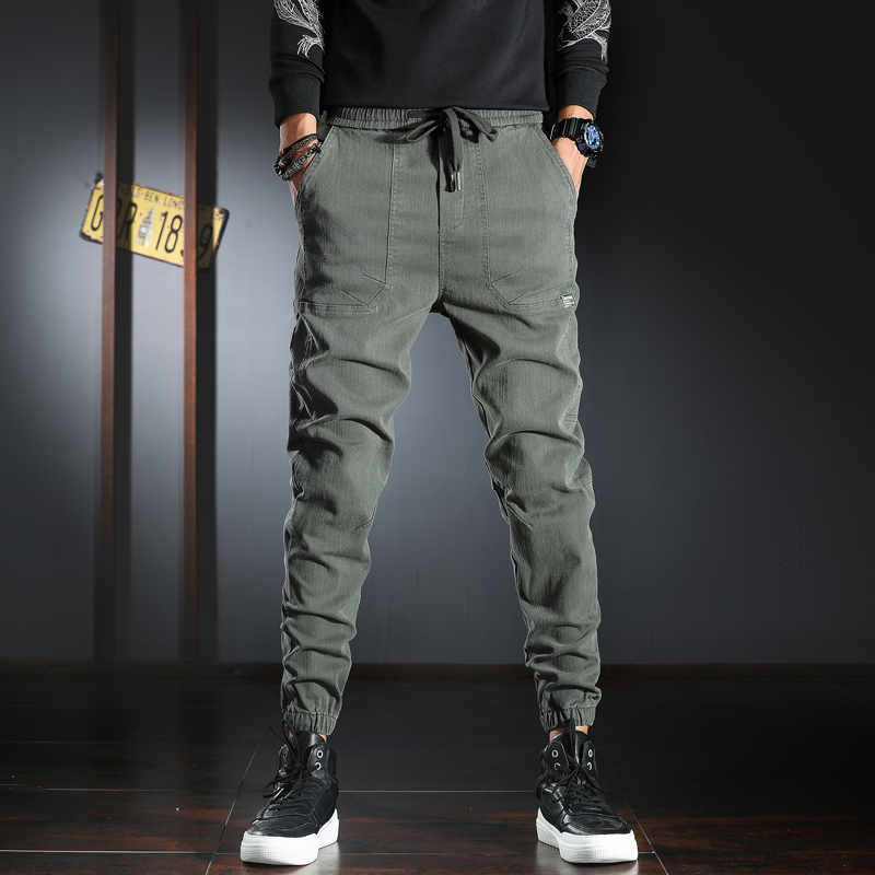 2021 New Newly Designer Fashion Men Jeans Slack Bottom Casual Cargo Pants Homme Streetwear Spliced Elastic Waist Hip Hop Joggers Trousers T5, Green
2021 New Newly Designer Fashion Men Jeans Slack Bottom Casual Cargo Pants Homme Streetwear Spliced Elastic Waist Hip Hop Joggers Trousers T5, Green