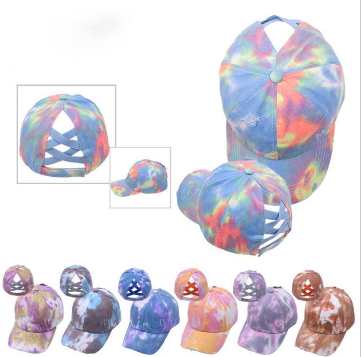 Tie-dye Ponytail Hat Hollow Criss Cross Printed Ponytail Baseball Cap Newest Street Outdoor Sports Tide Hat DB469, Blue;gray
Tie-dye Ponytail Hat Hollow Criss Cross Printed Ponytail Baseball Cap Newest Street Outdoor Sports Tide Hat DB469, Blue;gray