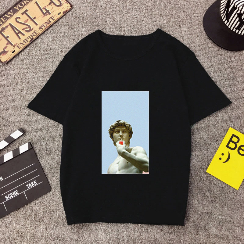 Michelangelo Creative Funny Statue Digital Print Fashion Street Short Sleeve T-Shirt, Customize
Michelangelo Creative Funny Statue Digital Print Fashion Street Short Sleeve T-Shirt, Customize