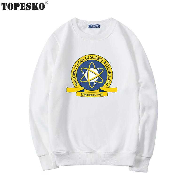 TOPESKO Tom Holland Men Women Hoodies Science Technology School Print Streetwear Homme Unisex Sweatshirt 210927