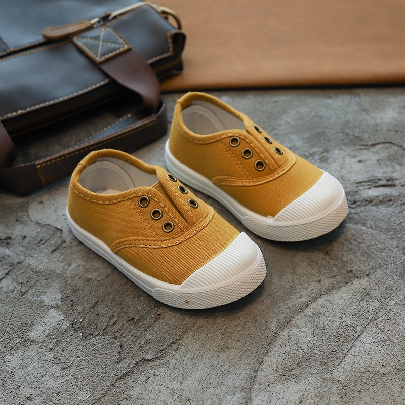 Children's Casual Kids Canvas Sneakers Candy Colors Flats For Toddlers Boys Girls Soft Breathable Fashion Shoes 210309