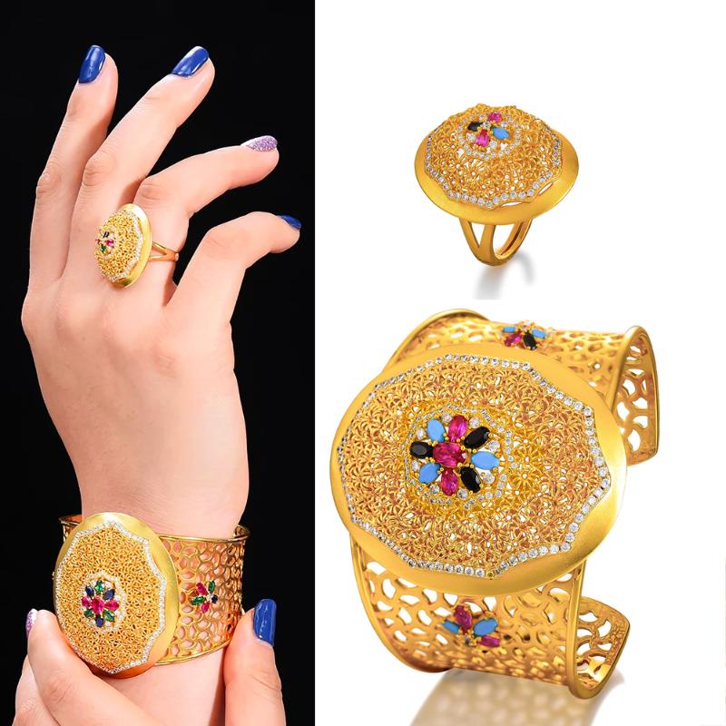 Earrings & Necklace Missvikki Luxury Gorgeous DUBAI Style Wide Bangle Ring Jewelry Set For Bridal Wedding Mother Day Gift High Quality 2021, As pic
Earrings & Necklace Missvikki Luxury Gorgeous DUBAI Style Wide Bangle Ring Jewelry Set For Bridal Wedding Mother Day Gift High Quality 2021, As pic