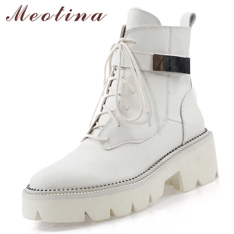 Meotina Women Autumn Ankle Boots Natural Genuine Leather Thick High Heel Short Boots Zipper Round Toe Shoes Female Big Size -10 210608, Beige
Meotina Women Autumn Ankle Boots Natural Genuine Leather Thick High Heel Short Boots Zipper Round Toe Shoes Female Big Size -10 210608, Beige