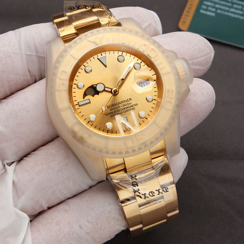 Top Mens Watch Automatic Mechanical Watches 40mm Swimming WristWatches Fashion Business Wristwatch Montre De Luxe Gifts Gold, Slivery;brown
Top Mens Watch Automatic Mechanical Watches 40mm Swimming WristWatches Fashion Business Wristwatch Montre De Luxe Gifts Gold, Slivery;brown