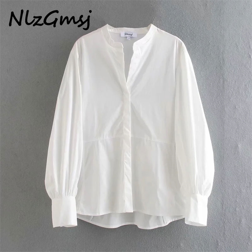 Blouse Women White Cotton Poplin Long Sleeve Shirt Spring Autumn O Neck Female Fashion Office Lady Blouses Tops 210628, As picture
Blouse Women White Cotton Poplin Long Sleeve Shirt Spring Autumn O Neck Female Fashion Office Lady Blouses Tops 210628, As picture