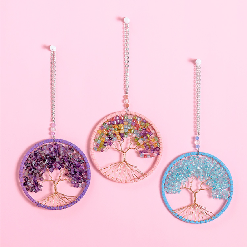 Blue Purple Crystasl Tree of Life Home Decor Wall Hang Hand Made Dream Catcher Christmas Ornament Decoration
Blue Purple Crystasl Tree of Life Home Decor Wall Hang Hand Made Dream Catcher Christmas Ornament Decoration