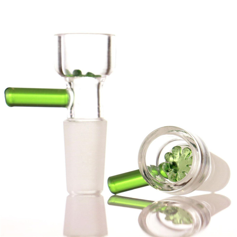 Wholesale 14mm Bowl Male Joint glass bows smoking accessories With flower Snowflake Filter bowls 4 Colors For Water Bongs
Wholesale 14mm Bowl Male Joint glass bows smoking accessories With flower Snowflake Filter bowls 4 Colors For Water Bongs