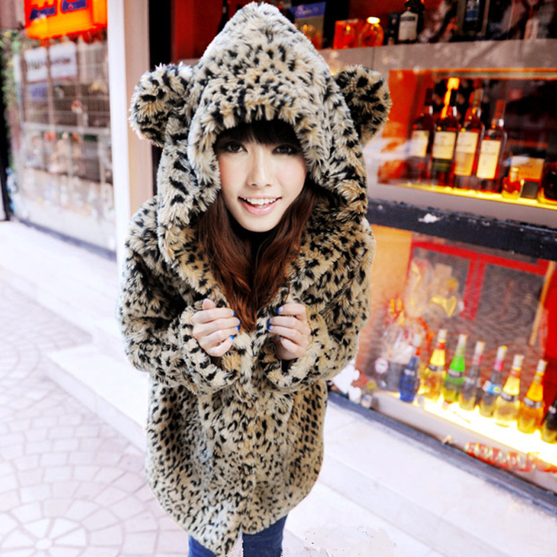 2018 New Ladies Cute Leopard Fur Coat with Ears and Tails Women's Mao Warm Coat Wholesale, Black
2018 New Ladies Cute Leopard Fur Coat with Ears and Tails Women's Mao Warm Coat Wholesale, Black