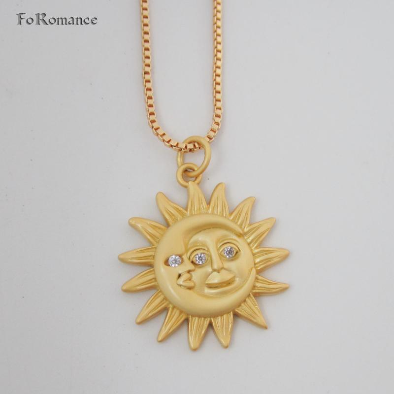 Foromance - YELLOW GOLD GP 18" BOX LINK CHAIN NECKLACE & THREE STYLES MOON SUN ROUND PENDANT DIAMETER ABOUT 20MM 0.79 Inch
Foromance - YELLOW GOLD GP 18" BOX LINK CHAIN NECKLACE & THREE STYLES MOON SUN ROUND PENDANT DIAMETER ABOUT 20MM 0.79 Inch