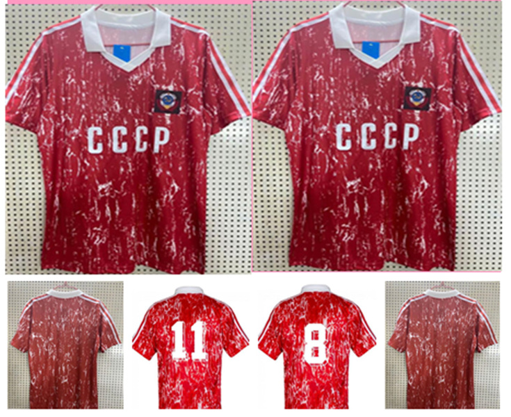 Retro Soviet 1989 / 91 football shirt CCCP futbol popular retro Soviet football camisetas Classic Shirt Set