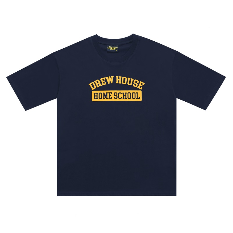Mens Desighner T Shirts Drew House Justin Bieber Classic Academy Navy Blue High Street Short Sleeve T-shirt Top Casual Fashion Male Clothing, White;black
Mens Desighner T Shirts Drew House Justin Bieber Classic Academy Navy Blue High Street Short Sleeve T-shirt Top Casual Fashion Male Clothing, White;black