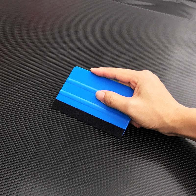 Vehicle Film Cutters Squeezing Scraper Wrap Tool Carbon Fiber Films Wrapping Cutter Aid Hand Tools 2 Pcs/Set