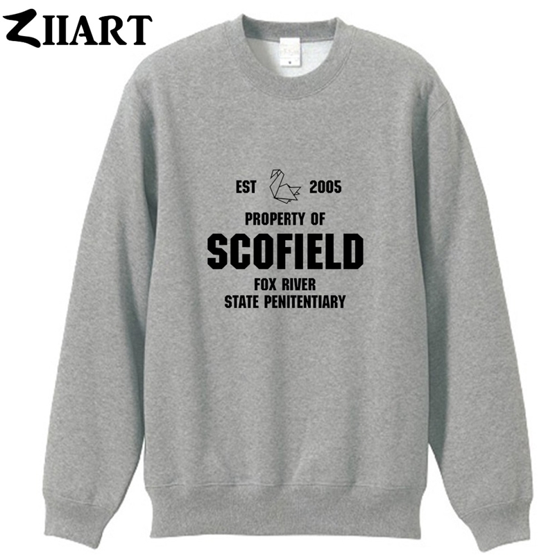 Paper Crane EST 2005 Prison Break property of scofield fox river state penitentiary boys man autumn winter fleece Sweatshirt 201128
