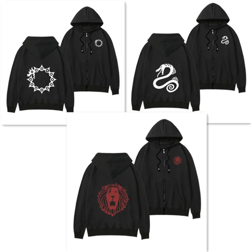 Men's Hoodies & Sweatshirts Anime The Seven Deadly Sins Logo Long-sleeved Leisure Zipper Coat Cosplay Costume Jacket, Black
Men's Hoodies & Sweatshirts Anime The Seven Deadly Sins Logo Long-sleeved Leisure Zipper Coat Cosplay Costume Jacket, Black