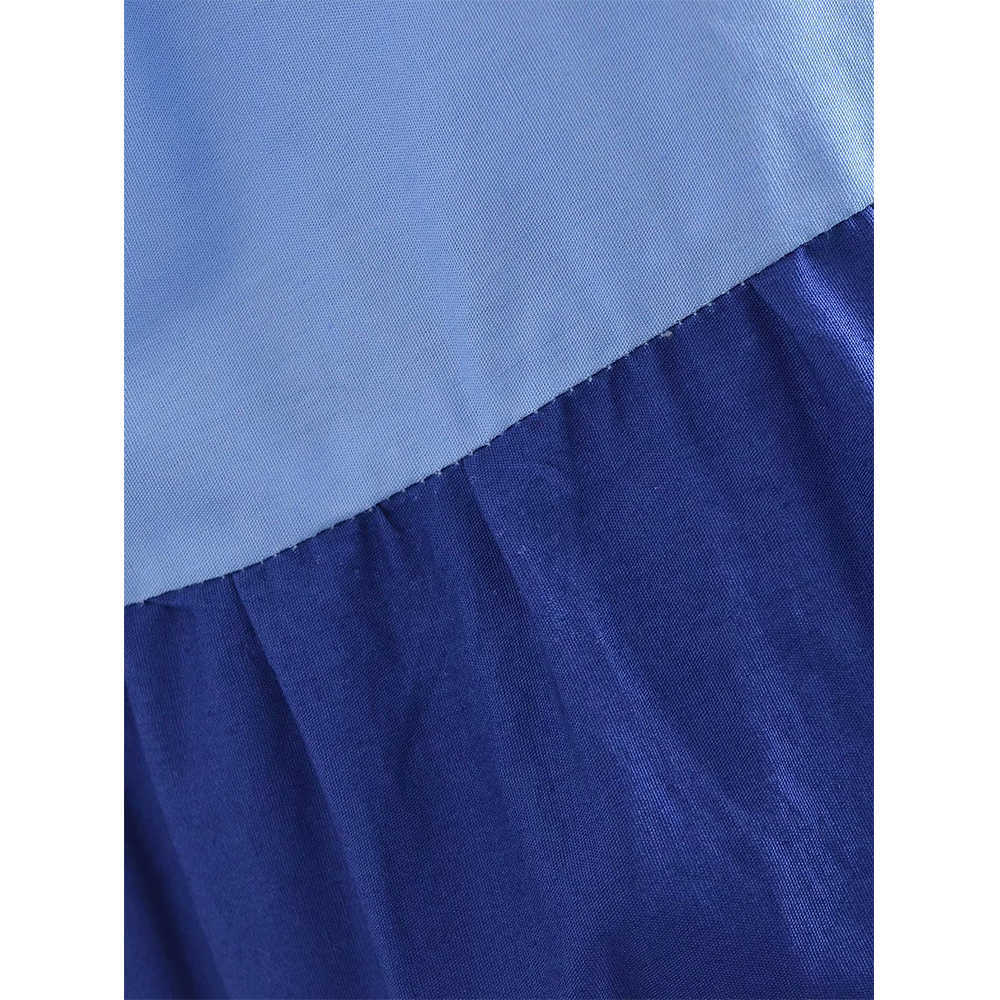 Summer Dress Women Patchwork Elegant Casual Fashion Chic Lady Maxi Dress Women Sundress robe femme 210709