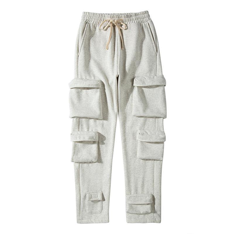 Men's Pants Multi-pocket Joggers Fleece Sweatpants Mens Solid Streetwear Drawstring Casual Harem Black White Loose Trousers
Men's Pants Multi-pocket Joggers Fleece Sweatpants Mens Solid Streetwear Drawstring Casual Harem Black White Loose Trousers