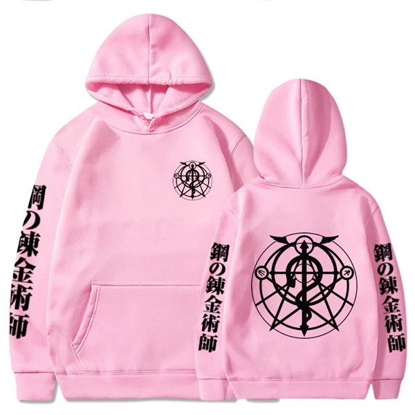 Fashion Cloth Fullmetal Alchemist Hoodie Long Sleeve Casual Loose Print Uniex Y0809