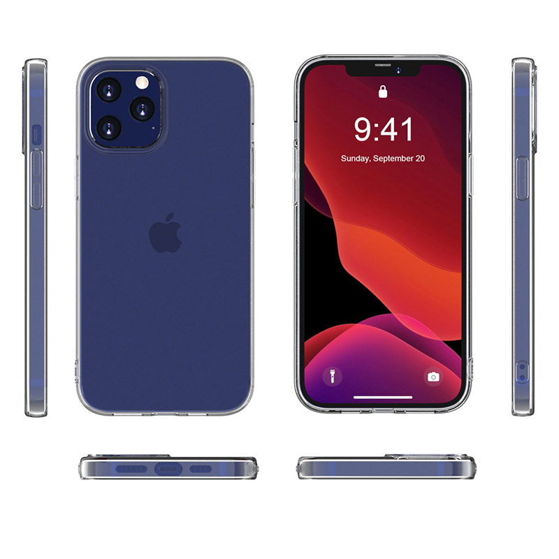 Anti-fall 2MM Crystal Soft Cases TPU Transparent Shockproof Cover For iPhone 13 12 11 Pro XR XS Max X 8 Samsung S20 FE S21 S22 Ultra A21S A02S A03 Cor