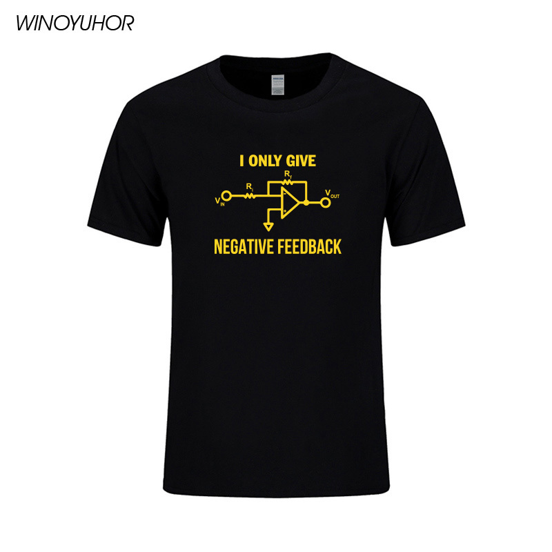 I Give Negative Feedback Computer Engineer T-Shirt Men New Summer Cotton Short Sleeve T Shirt Funny Print Tee Shirt Camisetas 210225