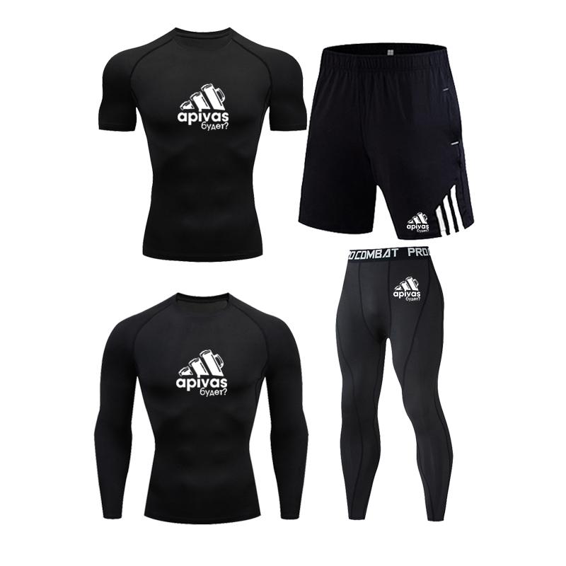 Running Jerseys Compression Men's Sport Suits Quick Dry Sets High Quality Clothes Joggers Training Gym Fitness Tracksuits Men Rashguard, 4-pcs-t-purple
Running Jerseys Compression Men's Sport Suits Quick Dry Sets High Quality Clothes Joggers Training Gym Fitness Tracksuits Men Rashguard, 4-pcs-t-purple