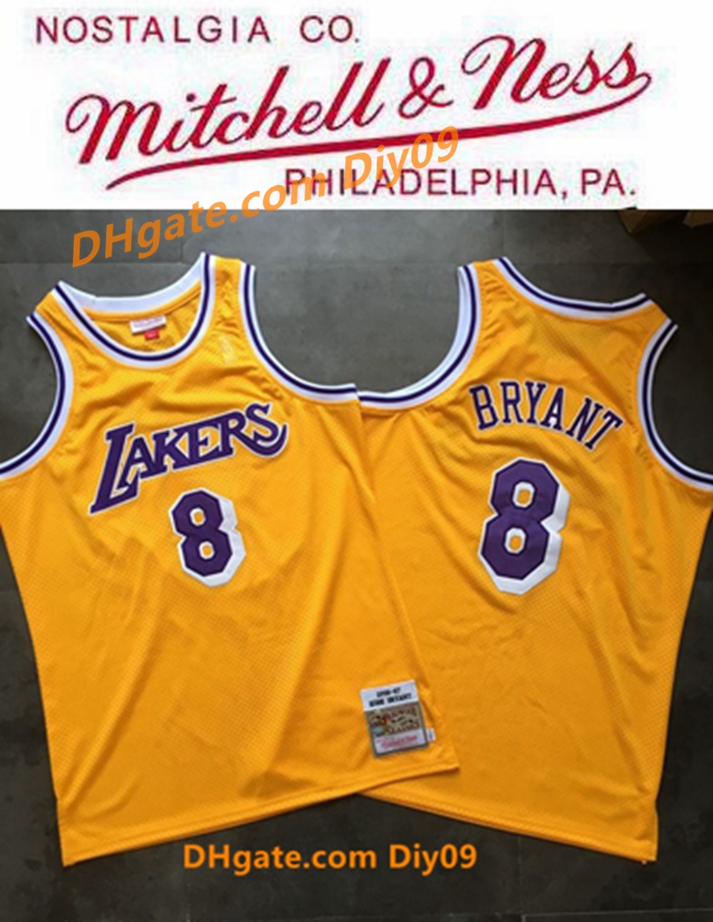 Vintage 8 Bryant Los Angeles Lakers Kobe Bryant Jersey 1996-97 Golden Mitchell Ness Hardwoods Basketball Jerseys, Black;red
Vintage 8 Bryant Los Angeles Lakers Kobe Bryant Jersey 1996-97 Golden Mitchell Ness Hardwoods Basketball Jerseys, Black;red