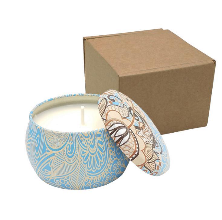 Aromatherapy Candles Cup Fragrance Tin Box Candle Birthday Party Wedding a Small Gift Natural Soy Wax Relax Creative Wholesale