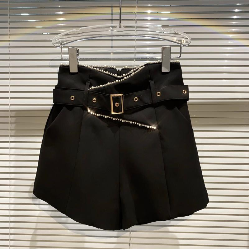 Spring Summer Fashion Casual High Waist Solid Color Belt Temperament Suit Straight Short Women SK085 210525, Black
Spring Summer Fashion Casual High Waist Solid Color Belt Temperament Suit Straight Short Women SK085 210525, Black