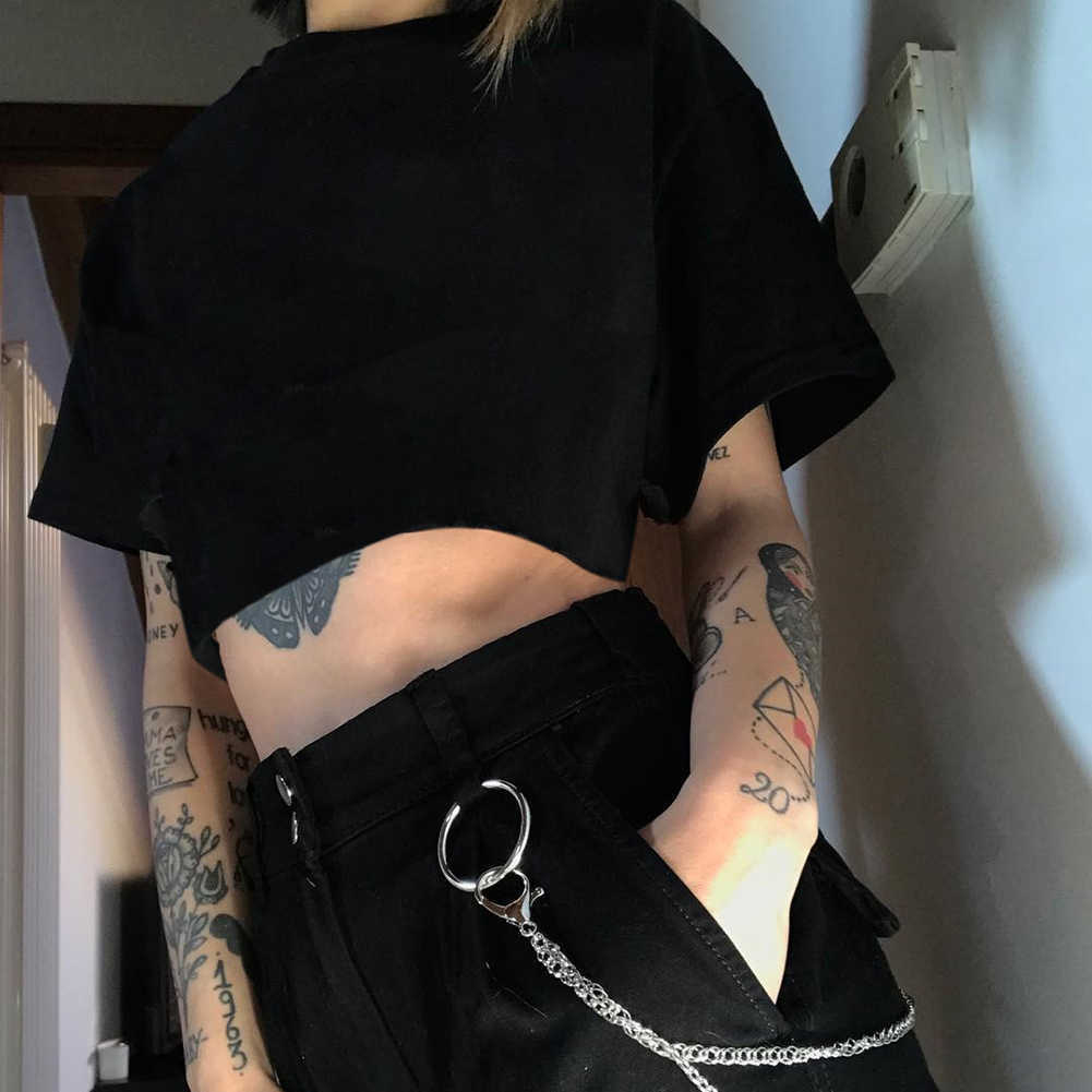 Female t-shirt 2020 Fashion Women's t shirt Crop Tops Summer Simple Soild tshirt Female Casual Tee Tops O-neck White T shirt X0628