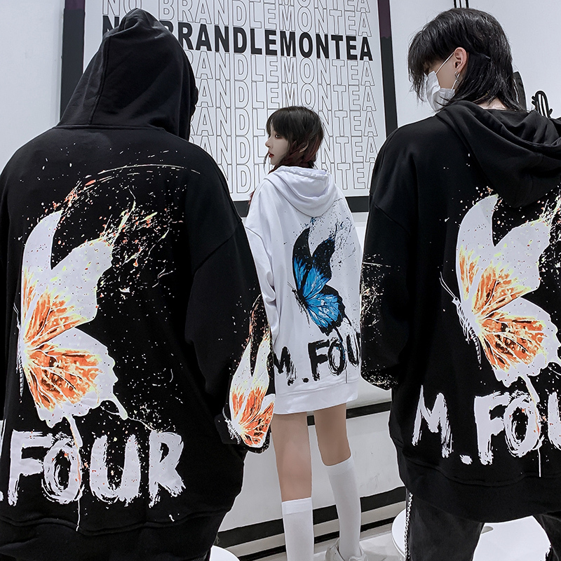 Oversized Hoodie for Men Women Warm Sweatshirt Autumn Winter Hiphop Cotton Print Personality Fashion Top 201020