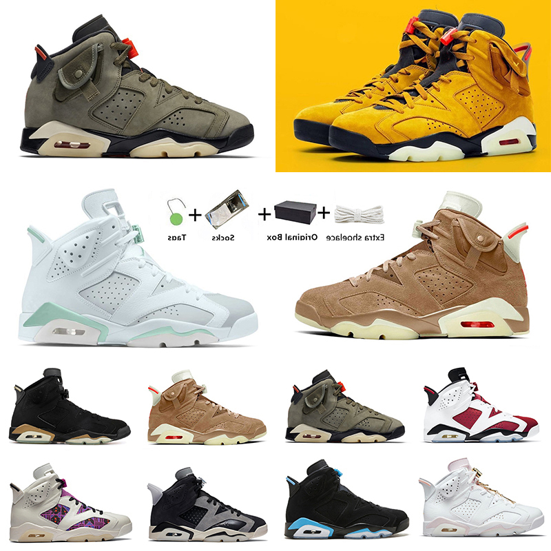 Jumpman 6 6s mens retro basketball shoes sneakers UNC Black TS Travis Black Cat bull Olive Tech Marron Electric DMP men outdoor trainers sports shoe With box, Item#26
Jumpman 6 6s mens retro basketball shoes sneakers UNC Black TS Travis Black Cat bull Olive Tech Marron Electric DMP men outdoor trainers sports shoe With box, Item#26