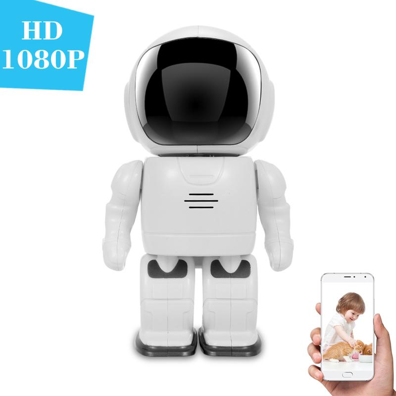 1080P Robot Camera Smart Security IP Camera Pan Tilt WiFi P2P Night vision Motion Detection Two way Audio App Control
1080P Robot Camera Smart Security IP Camera Pan Tilt WiFi P2P Night vision Motion Detection Two way Audio App Control