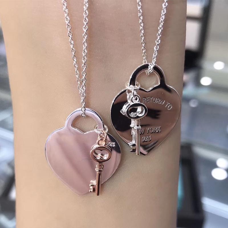 Tiffon925 Sterling Silver European And American Classical Style Heart-Shaped Necklace (With Key), Luxury Gift For Ladies
Tiffon925 Sterling Silver European And American Classical Style Heart-Shaped Necklace (With Key), Luxury Gift For Ladies