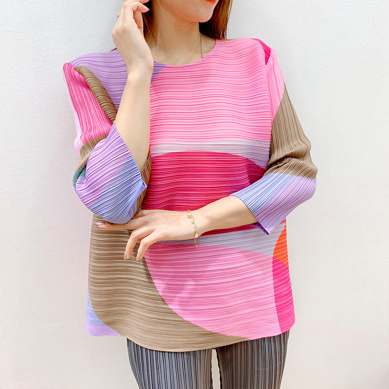 2021 New Pleated Geometry Print Top Winter Bottoming Shirt Loose Three Quarter Plus Size Women Indie Aesthetic Clothes 82fh, Fuchsia
2021 New Pleated Geometry Print Top Winter Bottoming Shirt Loose Three Quarter Plus Size Women Indie Aesthetic Clothes 82fh, Fuchsia