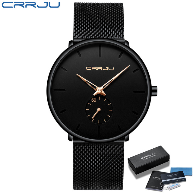 2021 CRRJU Top Brand Luxury Mens Watches Quartz Watch Men Casual Slim Mesh Steel Waterproof Sport wristwatch Relogio Masculino montre de luxe, Colour 7
2021 CRRJU Top Brand Luxury Mens Watches Quartz Watch Men Casual Slim Mesh Steel Waterproof Sport wristwatch Relogio Masculino montre de luxe, Colour 7