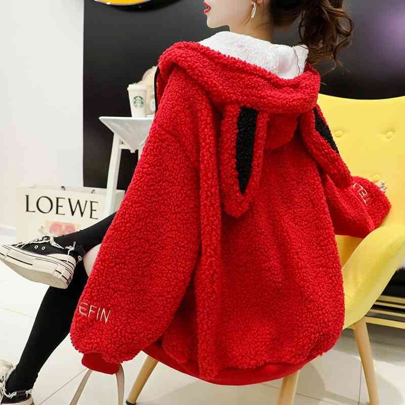 Hooded cardigan zipper Sweater Jacket Women's thickened Plush loose net red Korean top autumn and winter 2021 NEW, Khaki
Hooded cardigan zipper Sweater Jacket Women's thickened Plush loose net red Korean top autumn and winter 2021 NEW, Khaki