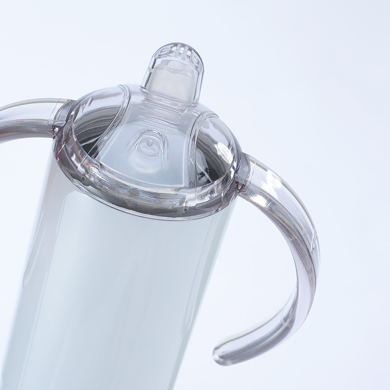 DIY 12oz Straight Sublimation tumbler Sippy Cup Drinkware Lid and Handles Stainless Steel Mug With Flat Pacifier Lids Baby Milk bottle WLL1029
DIY 12oz Straight Sublimation tumbler Sippy Cup Drinkware Lid and Handles Stainless Steel Mug With Flat Pacifier Lids Baby Milk bottle WLL1029