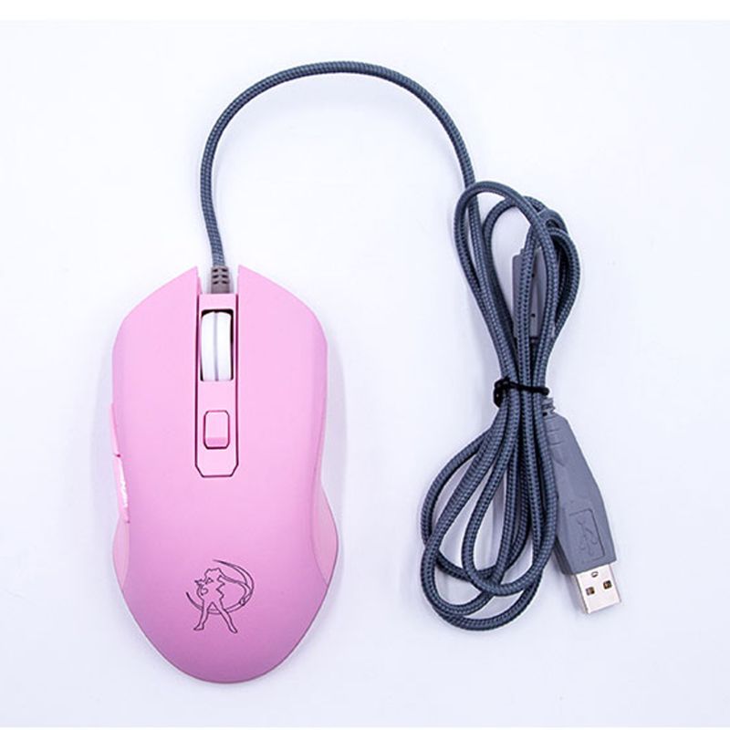 Gaming Mouse Silent Click 7 Colors LED Light Optical Game Mice Ergonomic USB Wired with 3200 DPI and 6 Buttons for PC Computer
