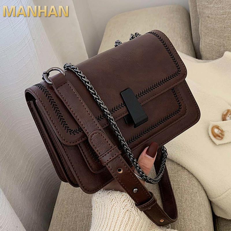 MANHAN Vintage Leather Mini Crossbody Bags for Women 2021 Chain Design Quality Shoulder Simple Bags Female Travel Handbags, Black
MANHAN Vintage Leather Mini Crossbody Bags for Women 2021 Chain Design Quality Shoulder Simple Bags Female Travel Handbags, Black