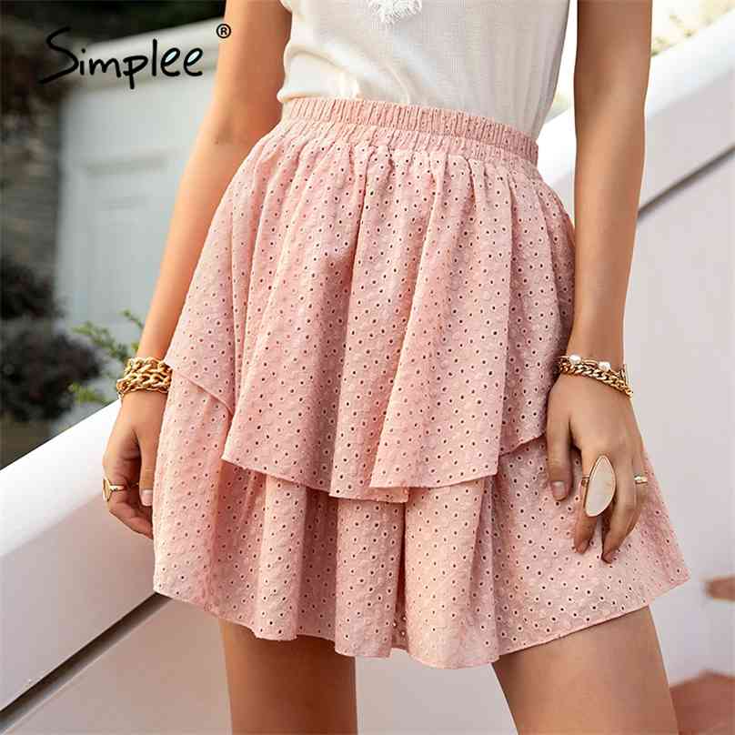 Pink Cotton High Waist Mini Skirt Casual Ruffled A-line Women Short Solid Summer Rmbroidered Female 210629, Color7
Pink Cotton High Waist Mini Skirt Casual Ruffled A-line Women Short Solid Summer Rmbroidered Female 210629, Color7
