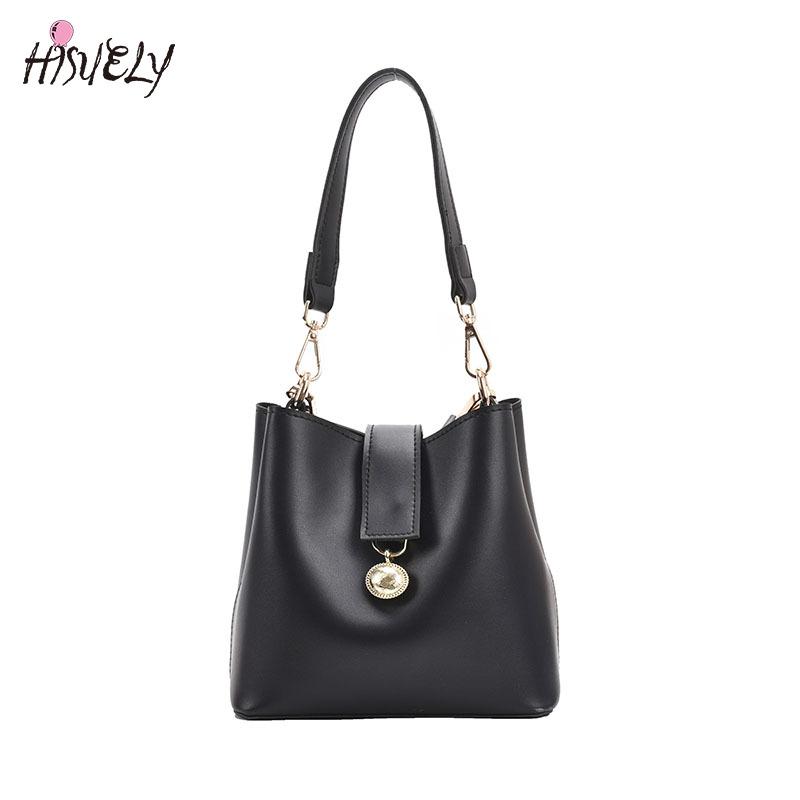 Evening Bags Black Mini PU Leather Bucket Crossbody For Women 2021 Scofy Fashion Trendy Female Shoulder Handbags And Purses Bolsos1