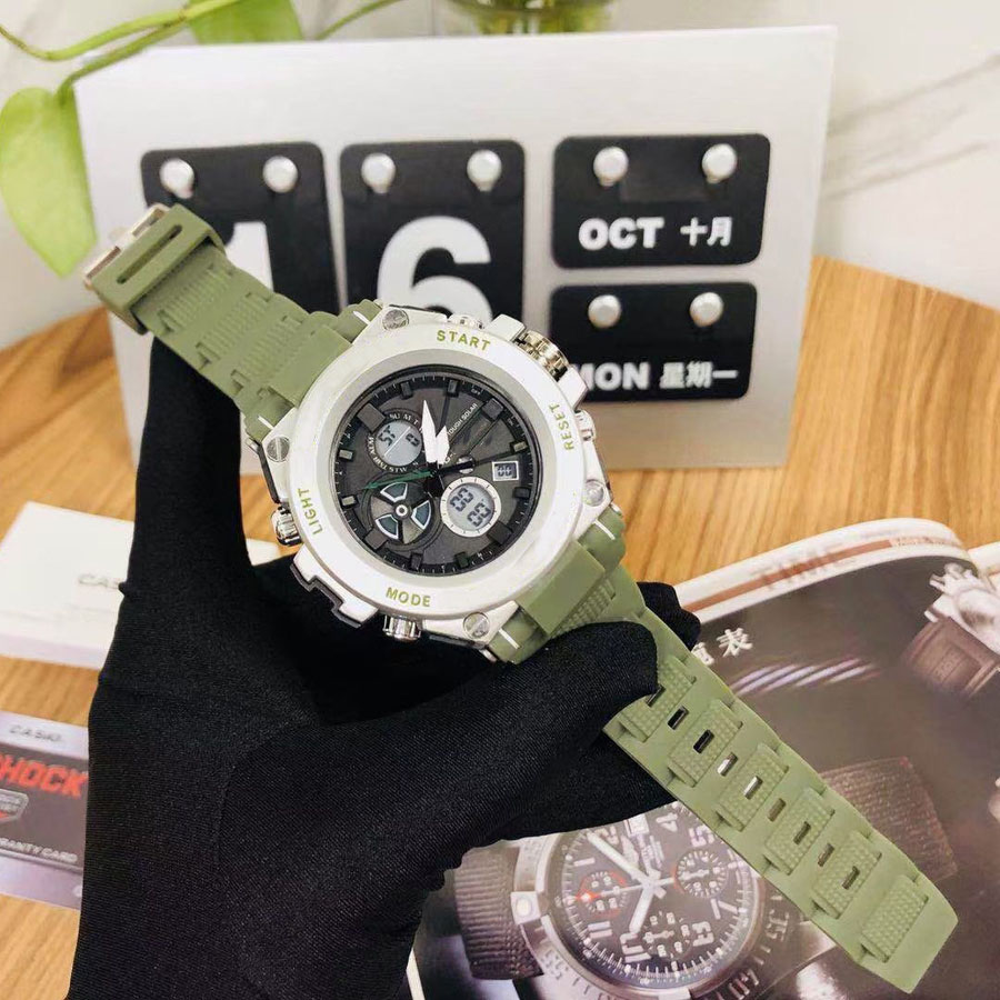 Brand Watches Men Boy Rubber strap LED Multifunction Waterproof wrist watch Shoc GA14, Slivery;brown
Brand Watches Men Boy Rubber strap LED Multifunction Waterproof wrist watch Shoc GA14, Slivery;brown