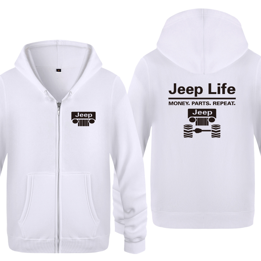 Car Life - Money Parts Repeat Novelty Creative Sweatshirts Men Mens Zipper Hooded Fleece Hoodies Cardigans 201020