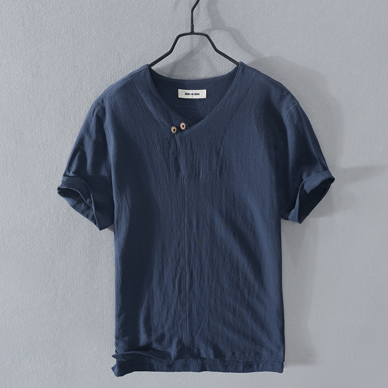 2021 New Summer Cotton and Linen Short-sleeved Fashion Shirt Casual Comfortable T-shirt for Men Solid t Shirts Male Camiseta Camisa 35bv, Gray
2021 New Summer Cotton and Linen Short-sleeved Fashion Shirt Casual Comfortable T-shirt for Men Solid t Shirts Male Camiseta Camisa 35bv, Gray