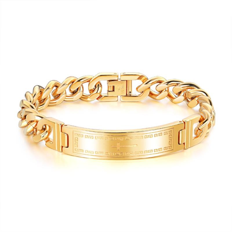 Link, Chain MADALENA SARARA Trendy Men's Bracelet Titanium Stainless Steel Cross Style Luxury
Link, Chain MADALENA SARARA Trendy Men's Bracelet Titanium Stainless Steel Cross Style Luxury