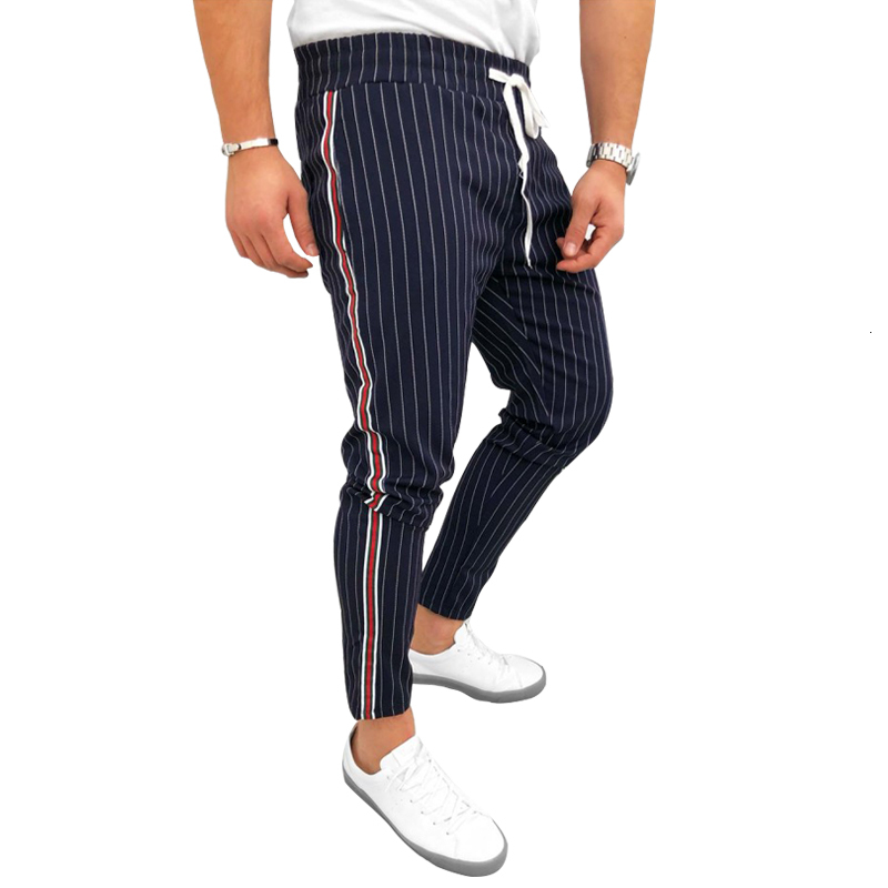 2021 Casual of Fashionable Men Jogger Harem Sweatpants Stripe Pencil Pants with Elastic Cord on the Waist Streetwear Bottoms O0w9, Names
2021 Casual of Fashionable Men Jogger Harem Sweatpants Stripe Pencil Pants with Elastic Cord on the Waist Streetwear Bottoms O0w9, Names