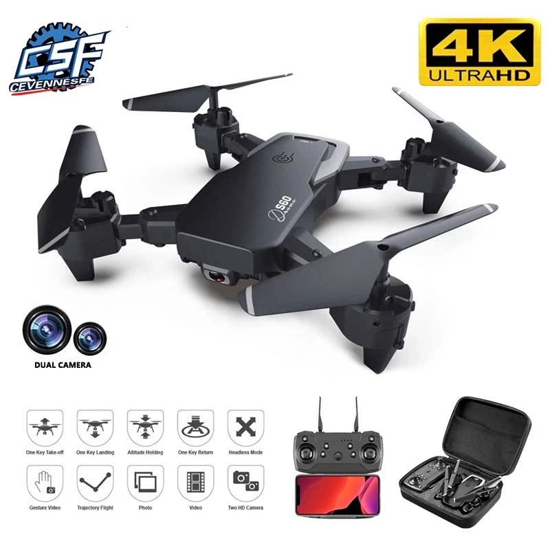 NEW Drone profession Wide Angle Camera WiFi Drone Dual Camera Height Keep Drones Camera Helicopter Toys, Black
NEW Drone profession Wide Angle Camera WiFi Drone Dual Camera Height Keep Drones Camera Helicopter Toys, Black